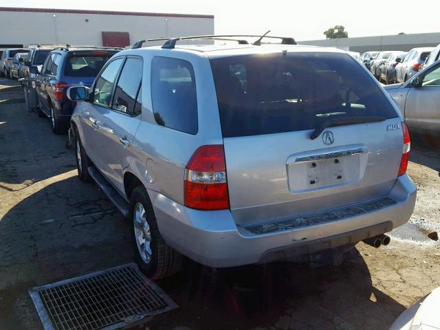 2HNYD18621H504725 - 2001 ACURA MDX TOURIN SILVER photo 3