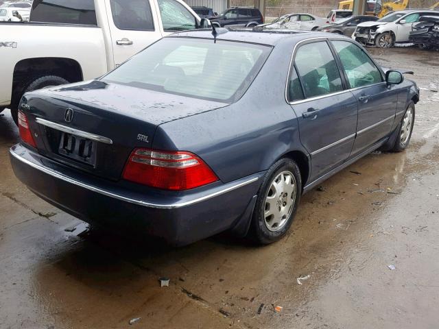 JH4KA96624C004527 - 2004 ACURA 3.5RL SILVER photo 4