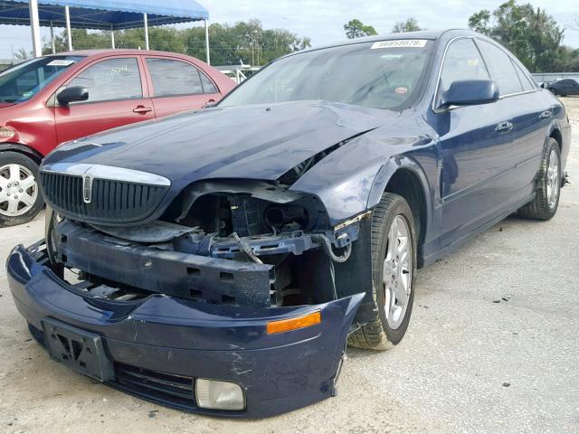 1LNHM87A62Y705504 - 2002 LINCOLN LS BLUE photo 2