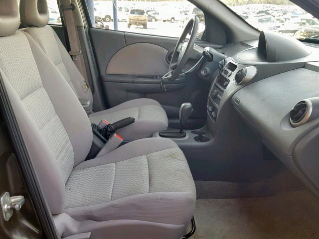 1G8AJ55F27Z195837 - 2007 SATURN ION LEVEL GRAY photo 5