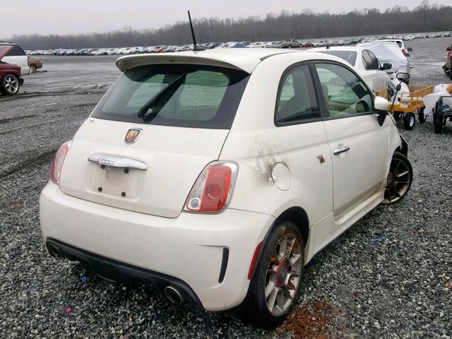 3C3CFFFHXCT185925 - 2012 FIAT 500 ABARTH WHITE photo 4