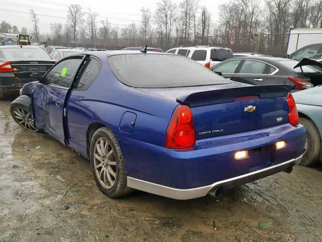 2G1WL15C069227139 - 2006 CHEVROLET MONTE CARL 蓝色 照片 3