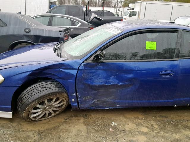 2G1WL15C069227139 - 2006 CHEVROLET MONTE CARL 蓝色 照片 9