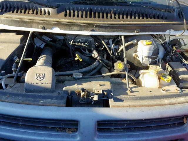 2B7HB11X71K554019 - 2001 DODGE RAM VAN B1 WHITE photo 7