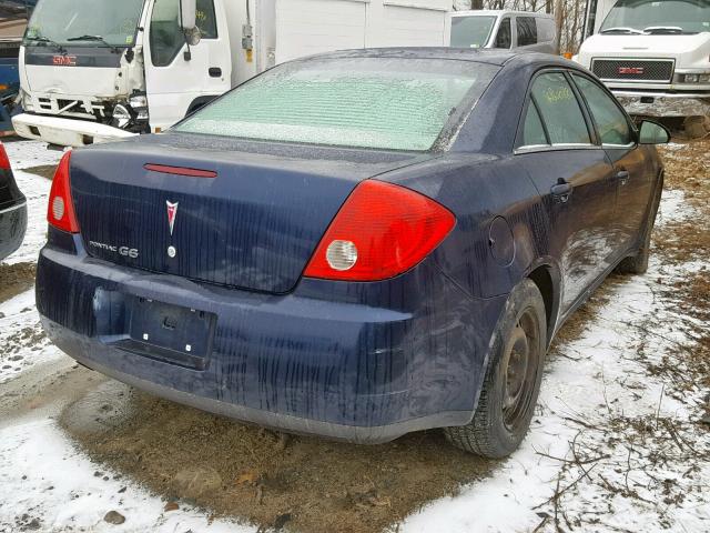 1G2ZF57B584303696 - 2008 PONTIAC G6 VALUE L BLUE photo 4