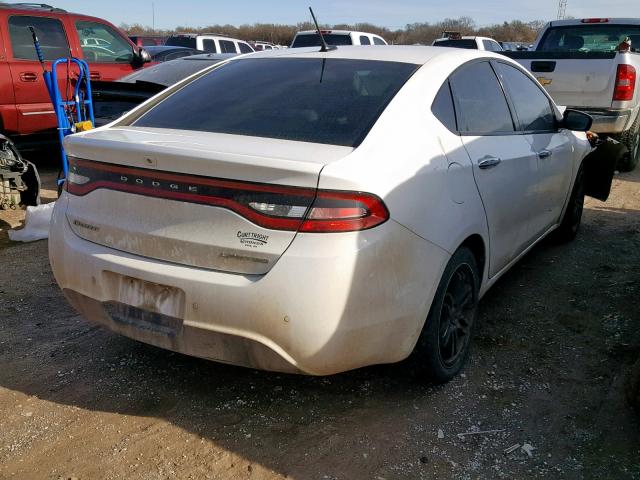 1C3CDFCA0DD105374 - 2013 DODGE DART LIMIT WHITE photo 4