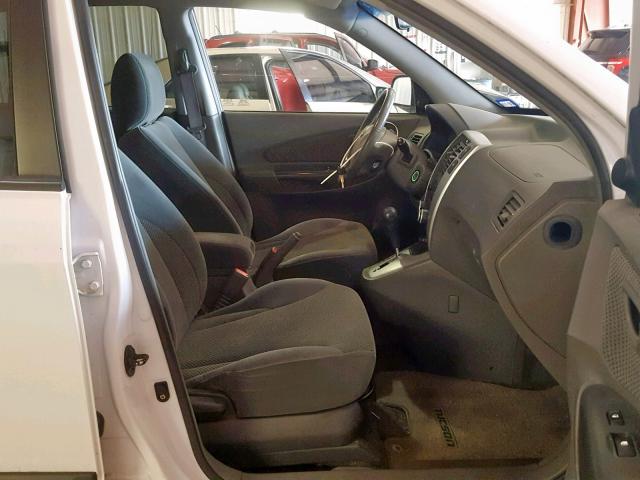 KM8JN12D87U666520 - 2007 HYUNDAI TUCSON SE WHITE photo 5