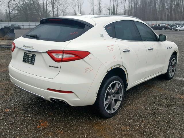 ZN661YULXHX214716 - 2017 MASERATI LEVANTE S WHITE photo 4