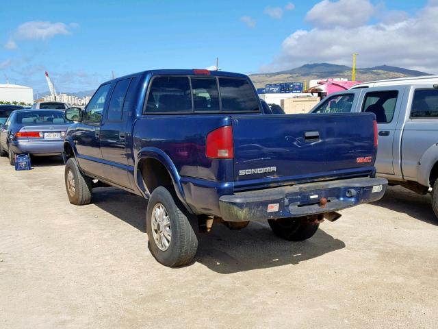 1GTDT13W32K198126 - 2002 GMC SONOMA BLUE photo 3