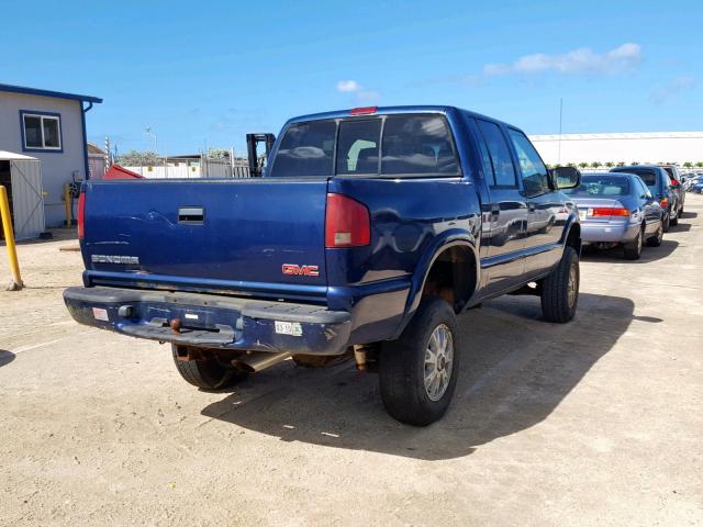 1GTDT13W32K198126 - 2002 GMC SONOMA BLUE photo 4