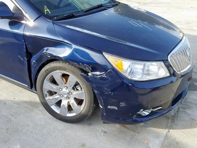 1G4GE5ED1BF262971 - 2011 BUICK LACROSSE C BLUE photo 9