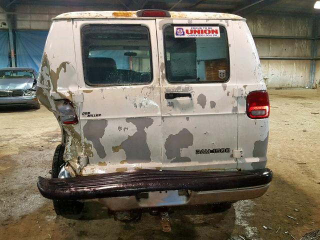 2D6WB11X63K519346 - 2003 DODGE RAM VAN B1 WHITE photo 6