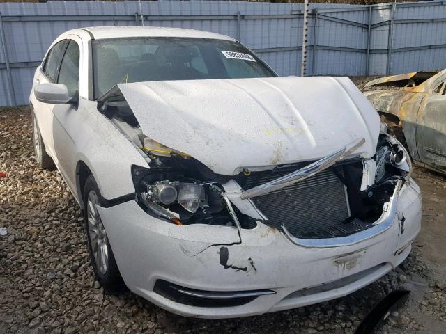 1C3CCBAB7EN104905 - 2014 CHRYSLER 200 LX WHITE photo 1