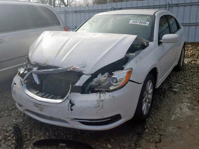 1C3CCBAB7EN104905 - 2014 CHRYSLER 200 LX WHITE photo 2