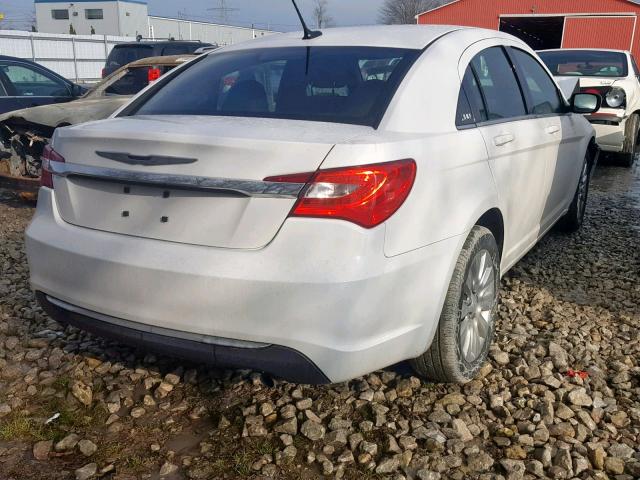 1C3CCBAB7EN104905 - 2014 CHRYSLER 200 LX WHITE photo 4