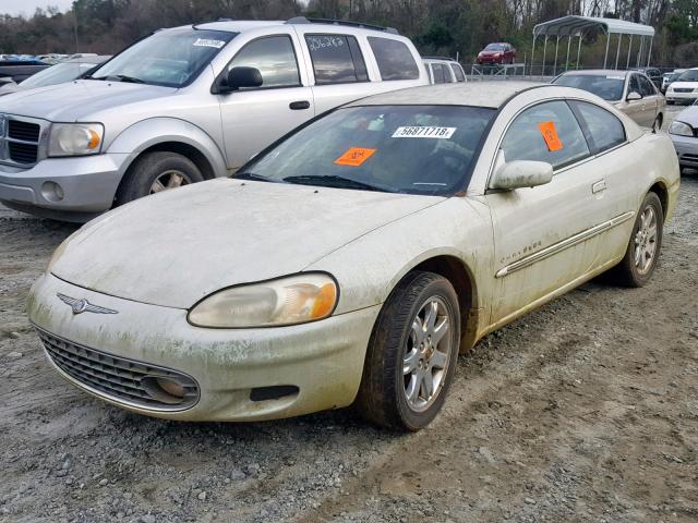 4C3AG52H21E162607 - 2001 CHRYSLER SEBRING LX WHITE photo 2