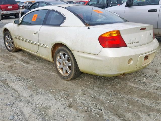 4C3AG52H21E162607 - 2001 CHRYSLER SEBRING LX WHITE photo 3