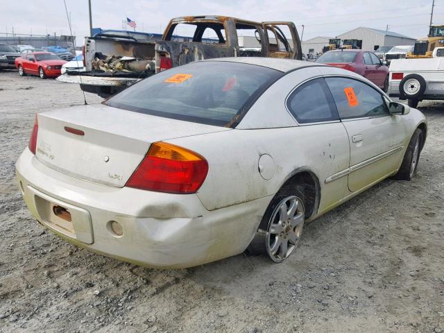 4C3AG52H21E162607 - 2001 CHRYSLER SEBRING LX WHITE photo 4