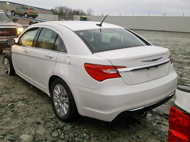 1C3CCBAB3CN281772 - 2012 CHRYSLER 200 LX WHITE photo 3