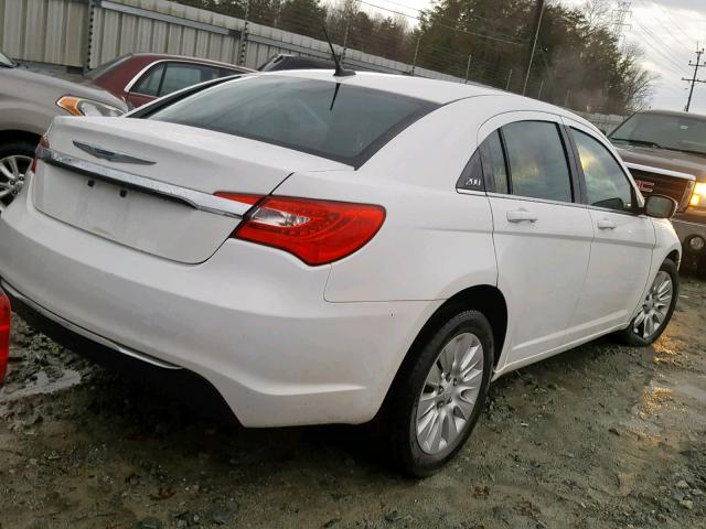 1C3CCBAB3CN281772 - 2012 CHRYSLER 200 LX WHITE photo 4