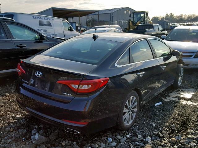 5NPE34AFXHH565815 - 2017 HYUNDAI SONATA SPO BLACK photo 4