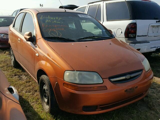 KL1TD56696B549209 - 2006 CHEVROLET AVEO BASE ნარინჯისფერი ფოტო 1