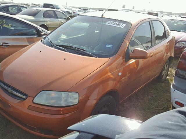 KL1TD56696B549209 - 2006 CHEVROLET AVEO BASE ნარინჯისფერი ფოტო 2