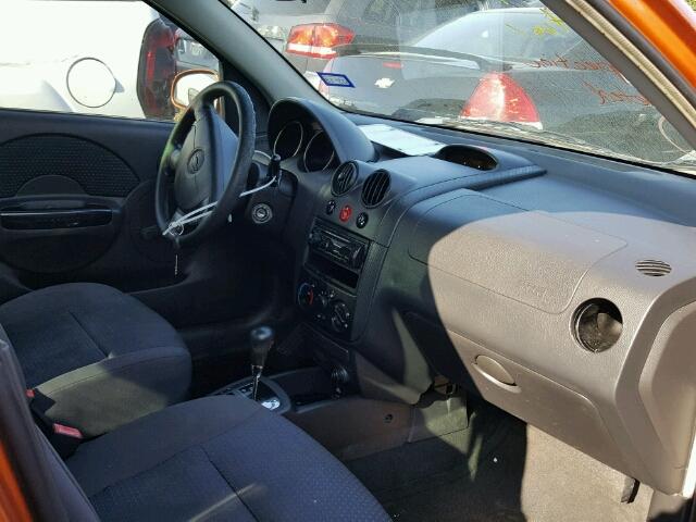 KL1TD56696B549209 - 2006 CHEVROLET AVEO BASE ნარინჯისფერი ფოტო 5