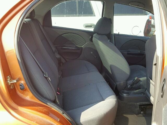 KL1TD56696B549209 - 2006 CHEVROLET AVEO BASE ნარინჯისფერი ფოტო 6