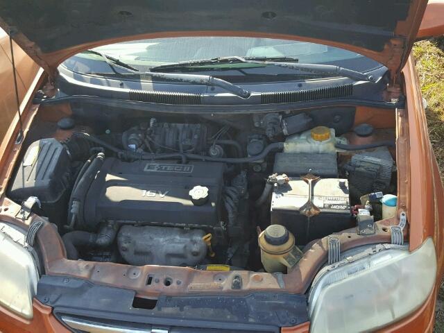 KL1TD56696B549209 - 2006 CHEVROLET AVEO BASE ნარინჯისფერი ფოტო 7