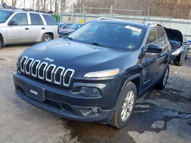 1C4PJMCB4FW715496 - 2015 JEEP CHEROKEE L BLACK photo 2