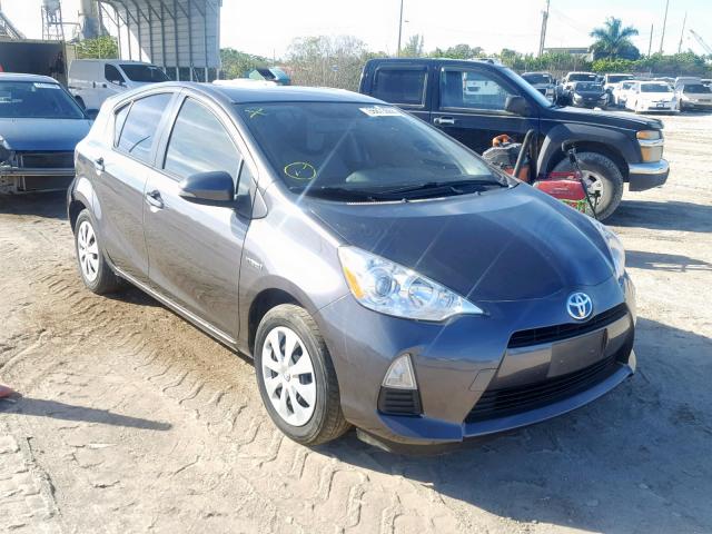 JTDKDTB33E1075864 - 2014 TOYOTA PRIUS C GRAY photo 1