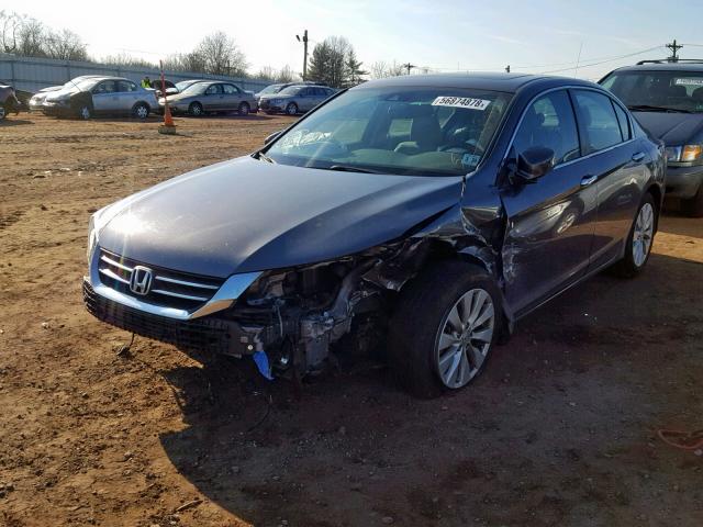 1HGCR2F83FA050911 - 2015 HONDA ACCORD EXL GRAY photo 2