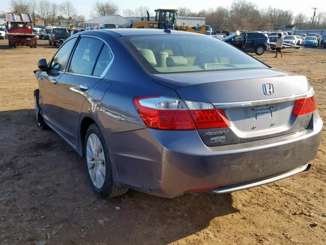 1HGCR2F83FA050911 - 2015 HONDA ACCORD EXL GRAY photo 3