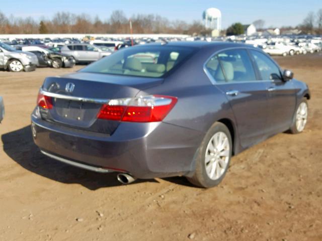 1HGCR2F83FA050911 - 2015 HONDA ACCORD EXL GRAY photo 4