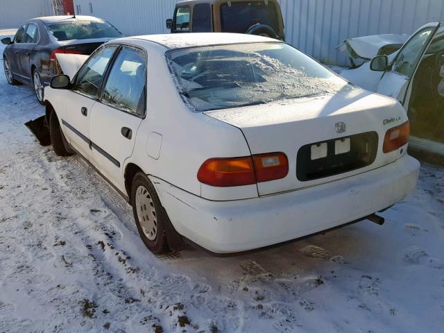 JHMEG8681SS813799 - 1995 HONDA CIVIC LX S WHITE photo 3