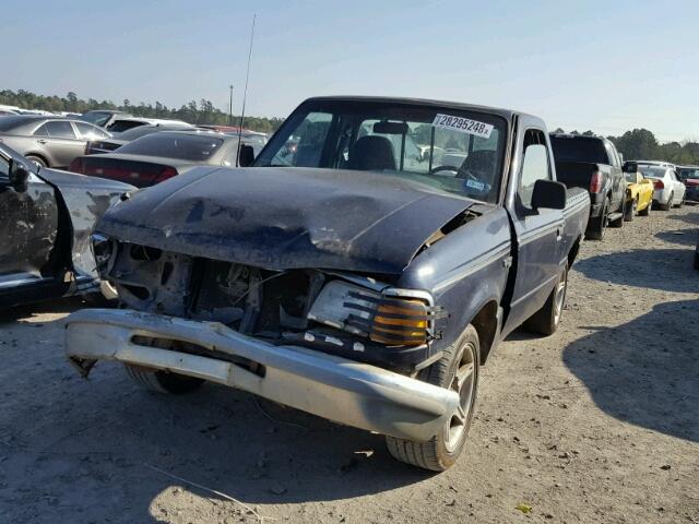 1FTCR10AXPPA23062 - 1993 FORD RANGER BLUE photo 2