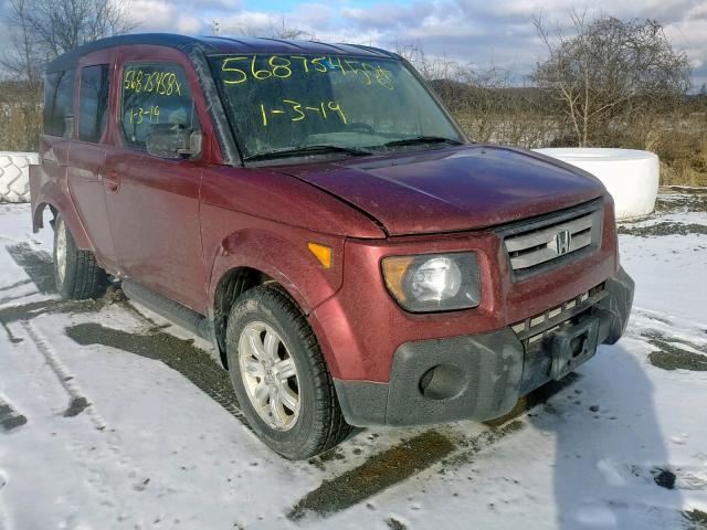 5J6YH28798L016162 - 2008 HONDA ELEMENT EX RED photo 1