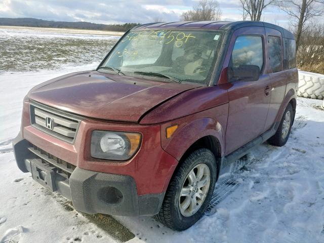 5J6YH28798L016162 - 2008 HONDA ELEMENT EX RED photo 2