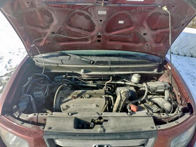 5J6YH28798L016162 - 2008 HONDA ELEMENT EX RED photo 7