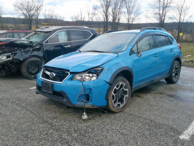 JF2GPABC9H8214684 - 2017 SUBARU CROSSTREK BLUE photo 2