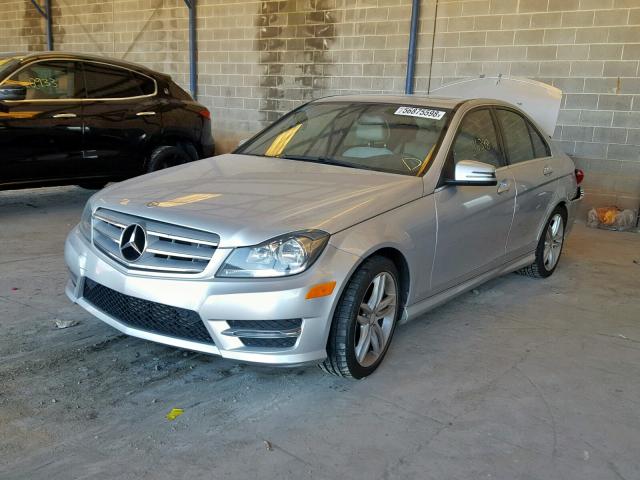 WDDGF4HB0DA853997 - 2013 MERCEDES-BENZ C 250 SILVER photo 2