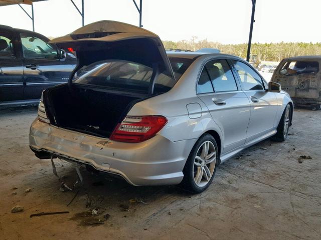 WDDGF4HB0DA853997 - 2013 MERCEDES-BENZ C 250 SILVER photo 4