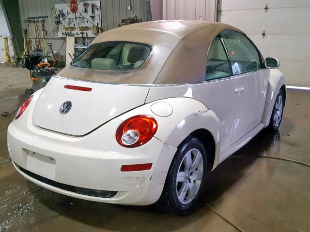 3VWRF31Y57M404458 - 2007 VOLKSWAGEN NEW BEETLE Weiß Foto 4