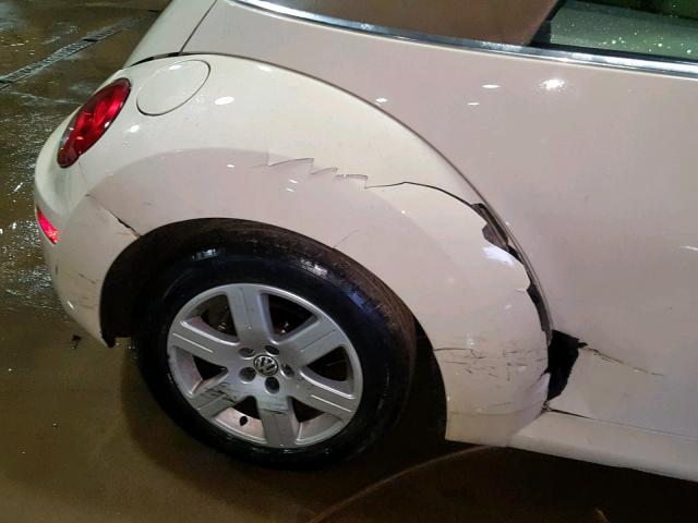 3VWRF31Y57M404458 - 2007 VOLKSWAGEN NEW BEETLE Weiß Foto 9