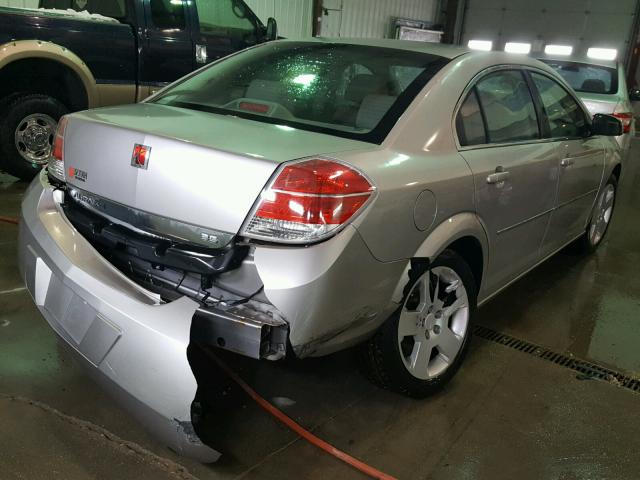 1G8ZS57N08F145381 - 2008 SATURN AURA XE SILVER photo 4