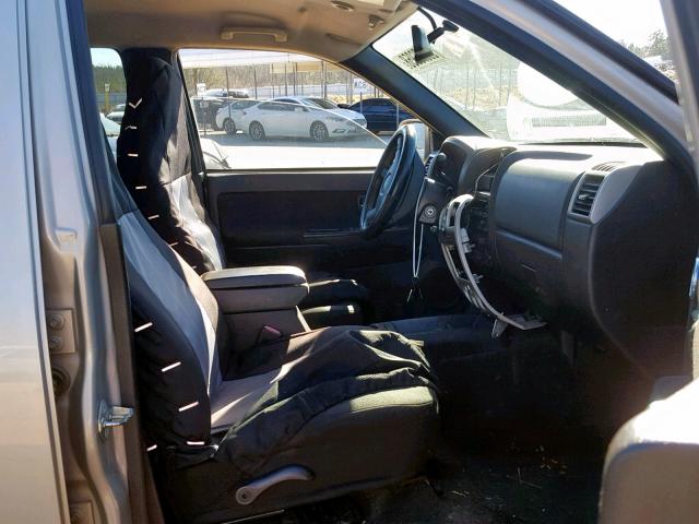 1GCDS13E898124864 - 2009 CHEVROLET COLORADO TAN photo 5