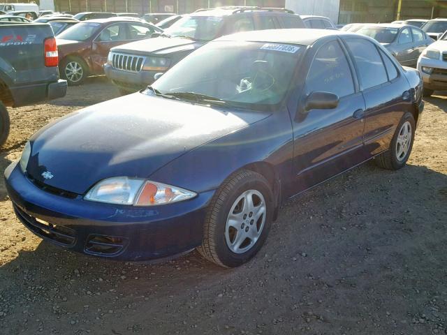 3G1JC52462S187130 - 2002 CHEVROLET CAVALIER B BLUE photo 2