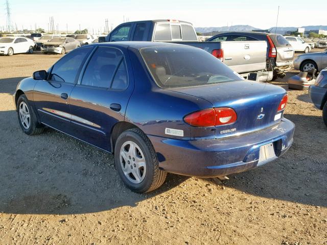 3G1JC52462S187130 - 2002 CHEVROLET CAVALIER B BLUE photo 3