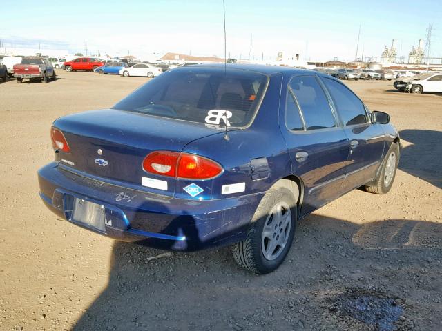 3G1JC52462S187130 - 2002 CHEVROLET CAVALIER B BLUE photo 4